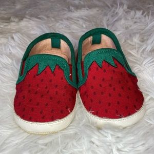 Baby Strawberry Shoes